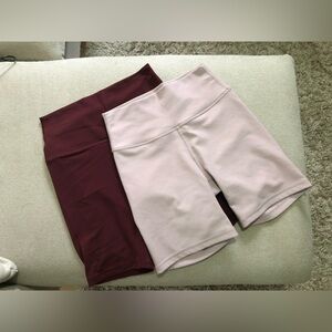 High-Waisted Bike Shorts - 2 pairs
